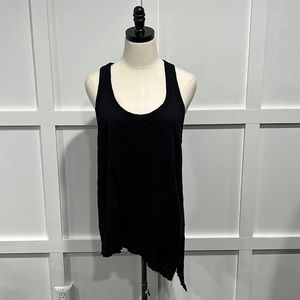 Wilt Black Asymmetrical Tank, L